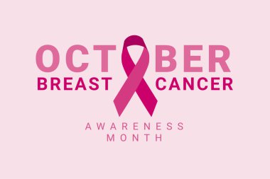 Vector of October Breast Cancer Awareness Month for social media, cover, backgrounds, banners, posters