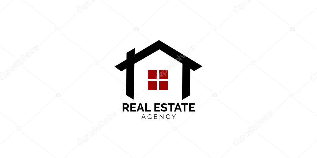 Real State Logo with style Modern for Construction, architecture, residence, hotel, property business, home interior or exterior