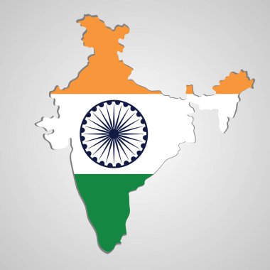 Ashoka Çakra ile Hindistan 'ın Üç Renkli Bayrak Tasarımı