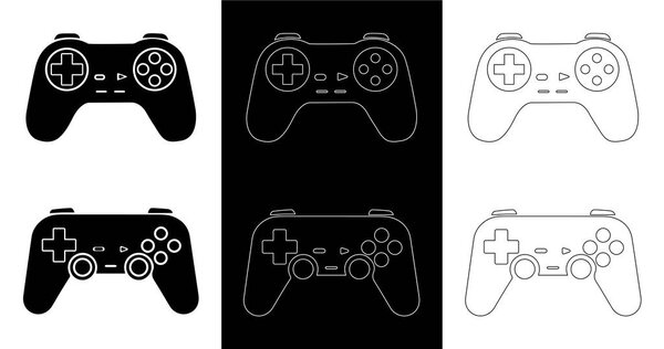  Minimalist Video game controller icons. Game Controller Icons Vector Set for UI, Print & Digital Design
