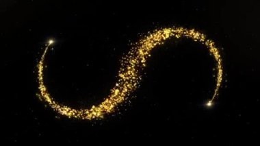 4K Mutlu Noeller ve mutlu yıllar 2023 Havai fişekler gerçek havai fişek arkaplanını kutluyor. Altın Parıltı. Tatil sezonu. Madalyalı festivaller, etkinlikler, tatiller, parti, kutlama.