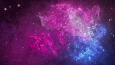 4K 3D Sonsuz Evren Yıldızları uzayı Samanyolu Galaksisi 'nin gece gökyüzü arka planında çekildi. Dünya gezegeni, yıldızlar, kuyruklu yıldız, asteroid, göktaşı, nebula, Satürn. Evrenin kozmik manzarası. Uzay yolculuğu