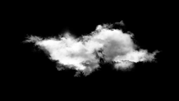 クラウドアルファクラウド緑画面タイムラプスエフェクトループアニメーション 組成スチーム Cloudscape — ストック動画