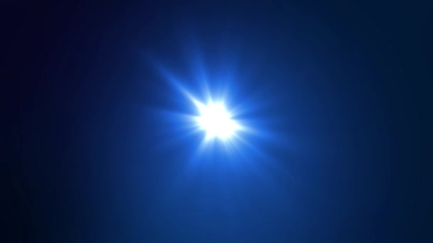 Sole Stelle Raggi Luci Lenti Ottiche Brillano Stelle Sole Luci — Video Stock