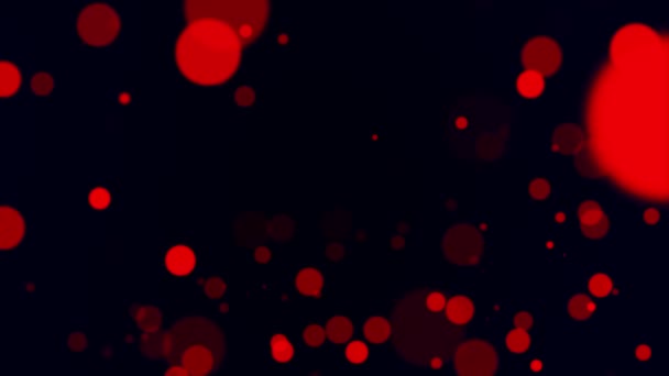 4K红色金色颗粒的抽象背景 闪烁着金黄色的浮尘 在黑暗中闪耀的金色粒子 抽象奢侈 在黑暗背景下的圣诞假粒子和亮点 — 图库视频影像