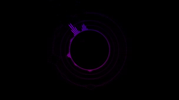 Flerfärgade Mönster Ljud Våg Visualisering Röst Rekord Artificiell Intelligens Vågform — Stockvideo