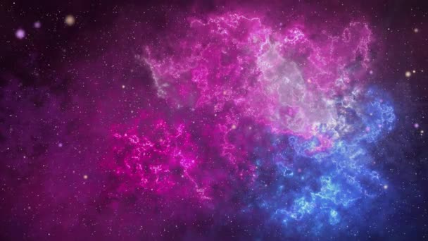 Nekonečný Vesmír Hvězdy Vesmír Záběr Mléčné Dráhy Galaxie Hvězdy Noční — Stock video