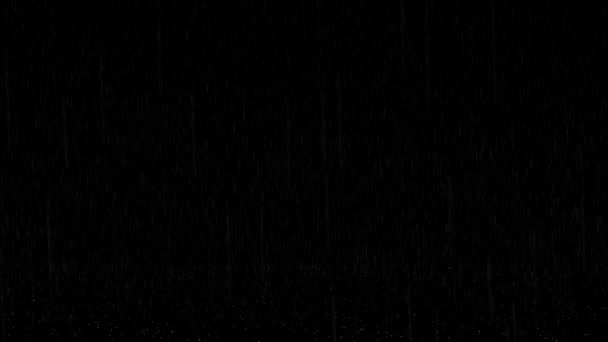 4K大雨嵐夏の日アニメーションの背景 大雨が降り落ちる オーバーレイ ウェザー雷雨 遅い雨 スピーディ 空のドロップ — ストック動画
