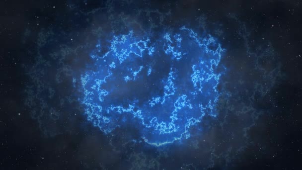 Universum Planeten Nevel Wolk Achtergrond Reizen Door Sterrenvelden Ruimte Melkweg — Stockvideo