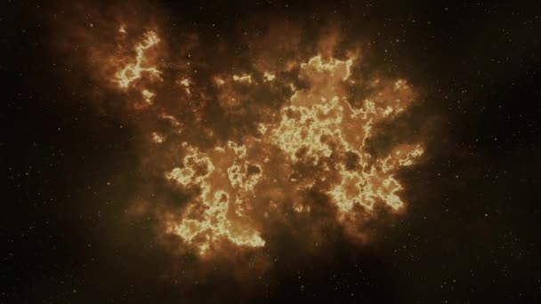 Σύμπαν Πλανήτες Νεφέλωμα Σύννεφο Φόντο Ταξιδεύοντας Μέσα Από Αστρικά Πεδία — Αρχείο Βίντεο