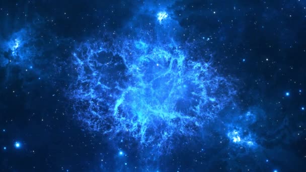 Mlhoviny Mraky Hvězdy Pole Scénická Spirála Nekonečný Galaxy Outer Space — Stock video