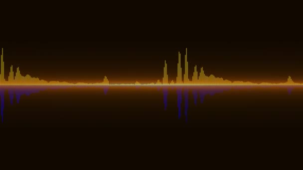 Music Equalizer Zenei Party Animáció Audio Vizualizáló Háttér Kiegyenlítő Hullámforma — Stock videók