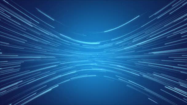Blue New Background Intersection Collision Luminous Lines Moving Direction Speed — Stockvideo
