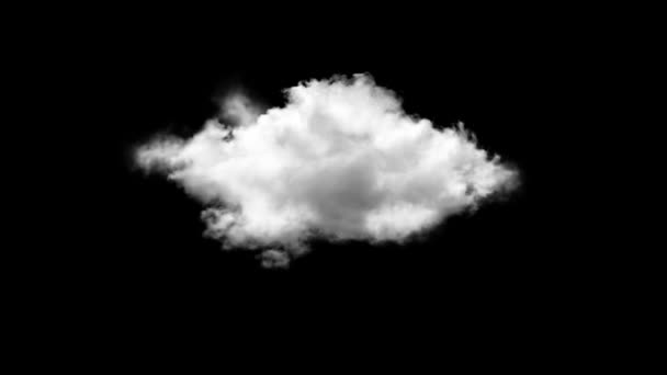 Nuvens Meteorológicas Brancas Realistas Sol Loop Fundo Tela Verde Timelapse — Vídeo de Stock