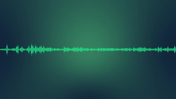 Технология Audio Wave Частоты Звуковых Волн Equalizer Аудиомагнитофоны Технологический Круг — стоковое видео