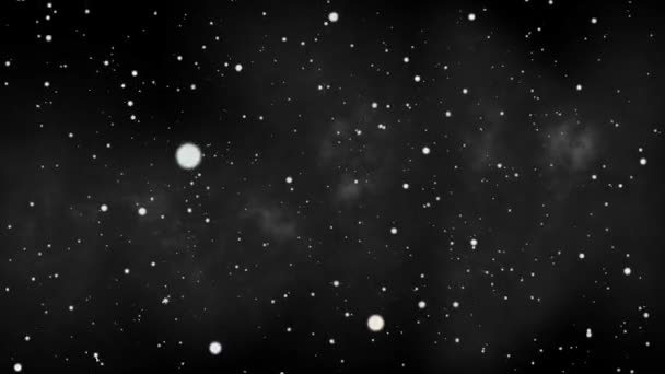 Hluboký Let Přes Velké Shluky Hvězd Galaxií Vzdálených Koutů Vesmíru — Stock video