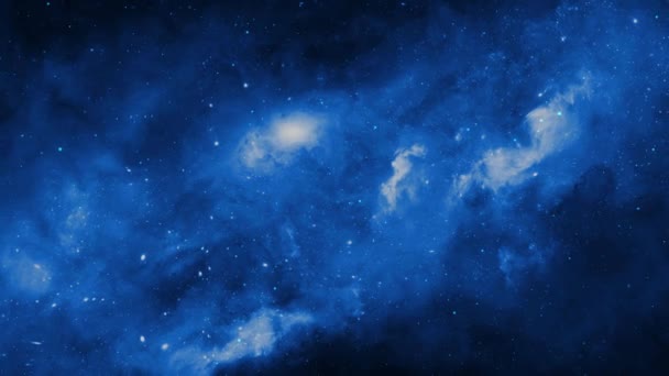 Volo Attraverso Spazio Con Campo Stellare Galaxy Nebulae Viaggio Veloce — Video Stock