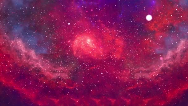 Kosmische Melkweg Met Sterren Bursting Galaxy Ruimte Veel Licht Nevel — Stockvideo
