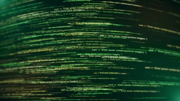 Animation Source Code Data Scrolling Program Code Hacking Process Hacker — Stock Video