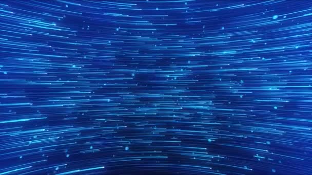 Abstract Technologia Cyfrowa Futurystyczna Prędkość Połączenia Niebiesko Zielonego Tła Cybernano — Wideo stockowe