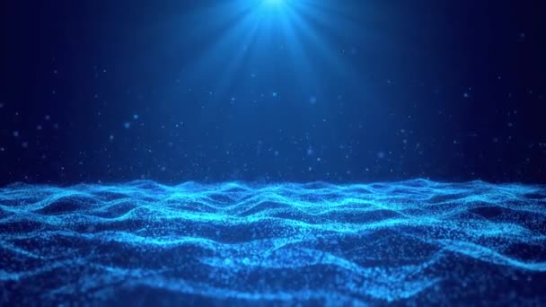 Blue Light Streak Fiber Optic Speed Line Futuristic Background Για — Αρχείο Βίντεο