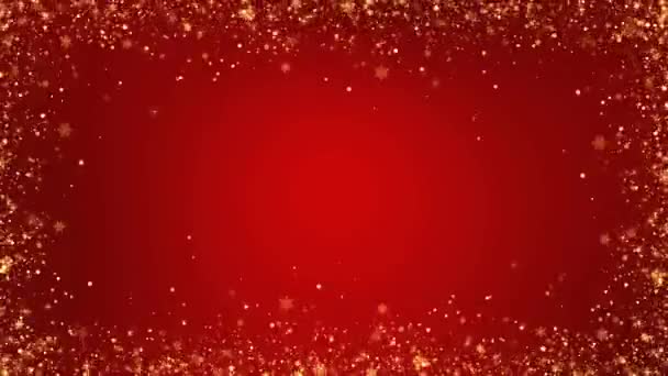 Vánoční Stromeček Slavnostní Rám Jedlovými Větvemi Dekoracemi Cukrovinkami Hvězdami Světly — Stock video