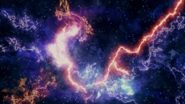 Video Space Nebula Loop Achtergrond Bewegende Sterren Ruimte Achtergrond Nevel — Stockvideo