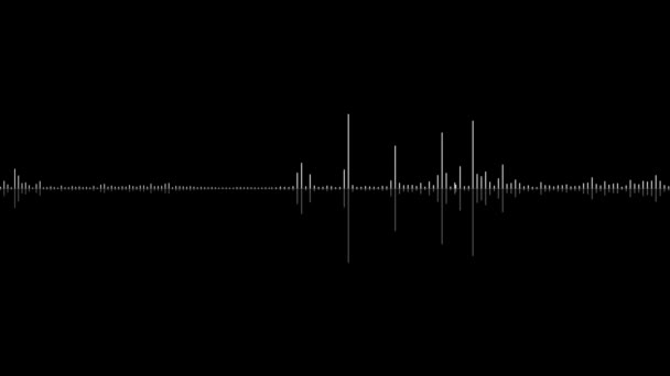 Égaliseur Musique Ondes Audio Fréquence Sonore Lignes Animation Égaliseur Visualisation — Video