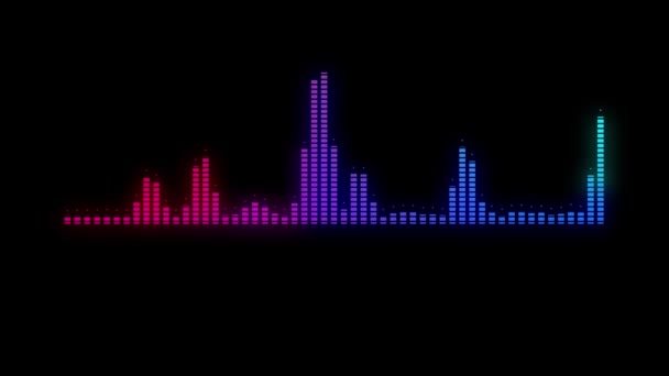 Ljudvåg Eller Frekvens Ljudvåg Equalizer Teknik Ljudregistratorer Teknikcirkeln Betona Enkelhet — Stockvideo