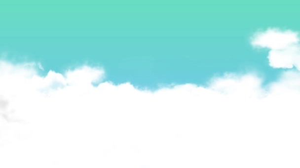 Voando Acima Das Nuvens Voando Através Uma Paisagem Nublada Incrivelmente — Vídeo de Stock