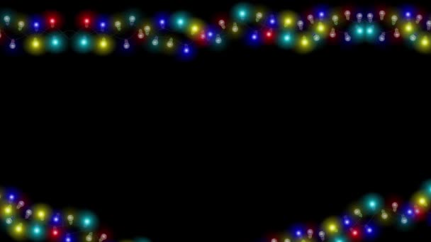 Corde Ampoule Avec Clignotant Light Frame Guirlande Ampoule Lumières Fête — Video