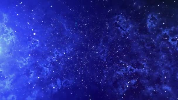 Manzaralı Sonsuz Galaksi Derin Uzay Nebula Seyahat Merkezi Yıldızlar Nebulası — Stok video