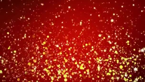 Partículas Neve Inverno Natal Queda Neve Fundo Feliz Natal Férias — Vídeo de Stock