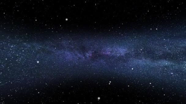 Rymdflygning Till Stjärnfältets Födelse Och Dödsstjärnzon Flyga Genom Rymdgalaxen Universum — Stockvideo