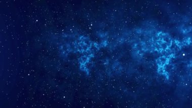 4K 3D Manzaralı Sonsuz Galaksi Derin Uzay Nebula Seyahat Merkezi Yıldızlar Nebulası Animasyonu. Nebula Evren Galaksisinde Uçmak, Yıldız, Gece, Gökyüzü, Toz, Güneş Sistemi.