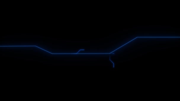 Circuit Board Κινούμενα Ηλεκτρόνια Data Flow Loop Background Animation Τεχνητή — Αρχείο Βίντεο