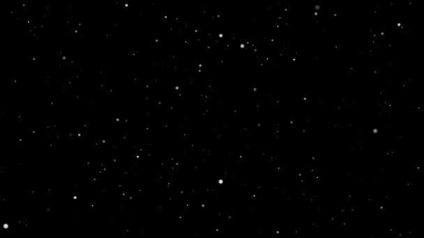 Głęboki Kosmos Świecące Błyszczące Cząstki Gwiazdy Poruszające Się Przestrzeni Tło — Wideo stockowe