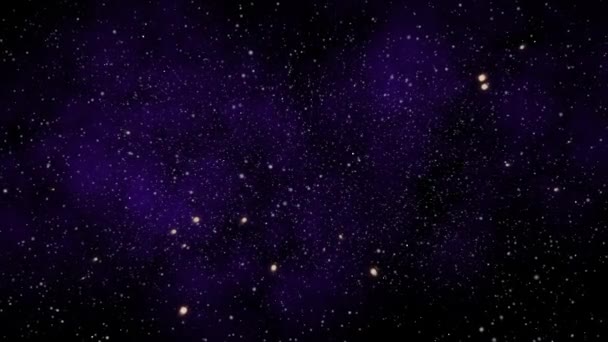 Spiral Infinite Galaxy Yttre Deep Flight Genom Djuprymd Bakgrund Kameran — Stockvideo