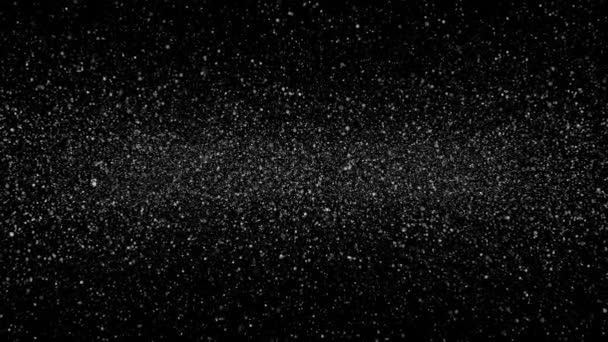 Lento Volo Attraverso Spazio Pieno Stelle Scintillanti Particelle Stellari Animazione — Video Stock