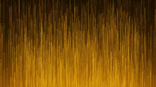 Golden Particule Bokeh Poussière Lumière Croissante Glitter Luxe Particule Bande — Video