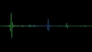 Ses dalgası dalgaları hareket ediyor. Ses frekansı dalga spektrumu. Müzik, ses hacmi dijital titreşim. Podcast, sesli kitap, karaoke. Dijital ses spektrumu ses dalgası. ses dalgası görselleştirmesi
