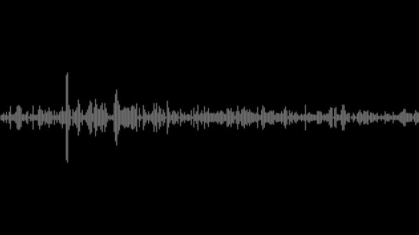 Flerfärgade Mönster Ljud Våg Visualisering Röst Rekord Artificiell Intelligens Vågform — Stockvideo