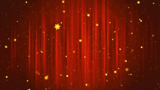 Fond Vidéo Joyeux Noël Carte Vœux Lumière Scintillante Confettis Particules — Video