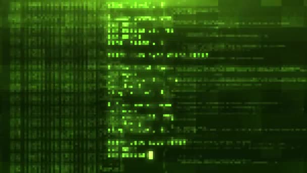 Цифровое Бинарное Программирование Взлом Терминала Экране Компьютера Хакеры Интернете Кибератака — стоковое видео