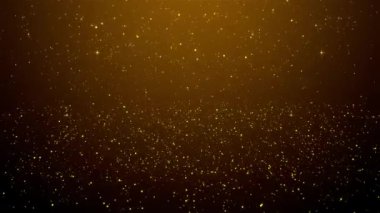 Lüks altın parıltılı ödüller sahne arkası. Partikül ışığının yanıp sönen ödül töreni sahnesi. Yıldız tozu yükseliyor, ödüller, filmler, düğünler ve açılışlar için mükemmel..