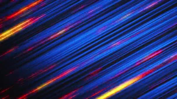 Rayos Abstractos Líneas Brillantes Fondo Geométrico Luz Velocidad Ciencia Ficción — Vídeos de Stock