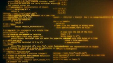 Bilgisayar ekranı terminali programlanıyor. programlama ve kodlama teknolojileri geliştiriyor. Programcı hacker. Sanal sanal uzayda bitcoin btc madencilik ve geliştirme. kaynak kodu