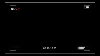Video kaydedici dijital ekran ayarlarının kamera çerçevesi görüntüleyici ekranı. ekran fotoğrafı çerçevesi. Video kaydedici arayüzün kamera çerçevesi görüntüleyici ekranı. Kayıtta. Ekran Odaklanmasını Kaydet