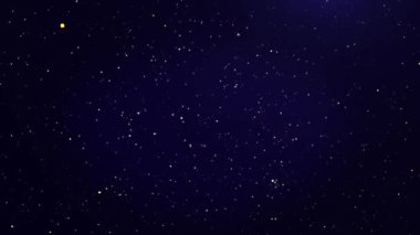 4K Soyut Mavi Parıltı Parçacıkları Bokeh 'i yüzdürür. Sihirli ışık arkaplanı parıltıları. Festival etkinlikleri. Etkinlik, festival, sunum, müzik, şov, parti, ödül, moda, müzik, festival, kulüp, sahne.