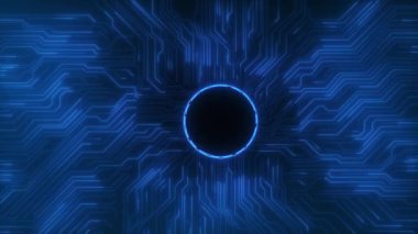 AI web ağı, Teknoloji devre kartı İleri Teknoloji Görselleştirme İşlemci Mikroçip Nöral Bulut Bilgisayarının Yapay Zekası. Dijital Çizgiler Veri Taşı